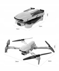 Droon F10, 2000 meetrit, kontrollib 4K Wifi distantsi kahe kaamera ja kolme akuga цена и информация | Дроны | kaup24.ee