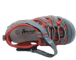 Laste sandaalid American Club.DR11/19, Red-Grey hind ja info | Laste sandaalid | kaup24.ee