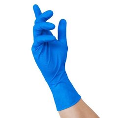 Nitriilkindad Nitras Tough Grip XL suurus, sinine - 50 tk цена и информация | Аптечки | kaup24.ee