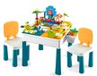 Plastikplokkidest mitmeotstarbeline õppekomplekt koos laua ja toolidega hind ja info | Arendavad mänguasjad | kaup24.ee