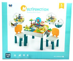 Многоцелевой развивающий пластиковый конструктор со столом и стульями цена и информация | Развивающие игрушки и игры | kaup24.ee