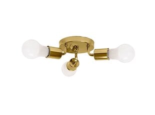 Kolmekordne laelamp metall Plafon Gold App704-3C цена и информация | Потолочный светильник Home ESPRIT Белый Коричневый Деревянный Металл 25 W 40 x 40 x 70 cm | kaup24.ee