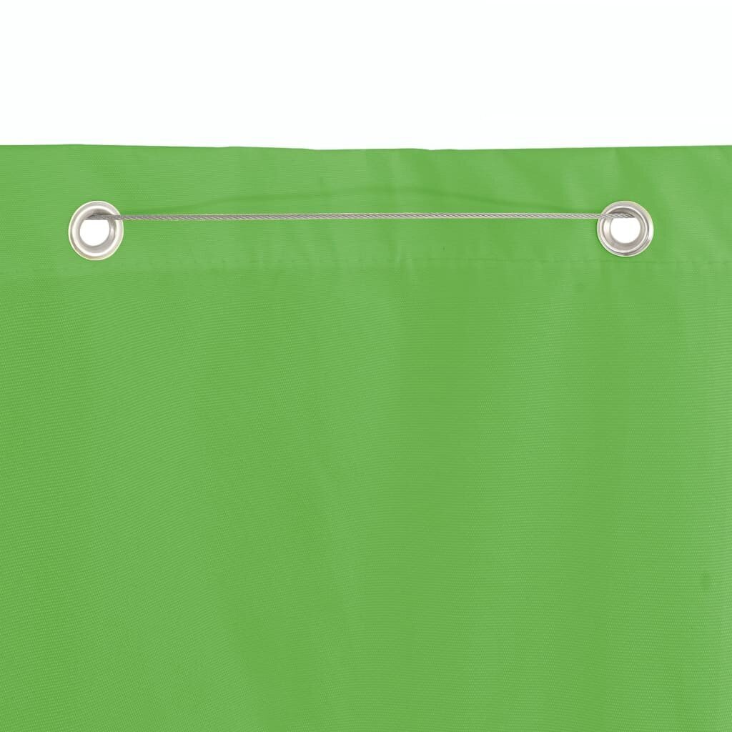 vidaXL rõdusirm, heleroheline, 100 x 240 cm, Oxfordi kangas hind ja info | Päikesevarjud, markiisid ja alused | kaup24.ee