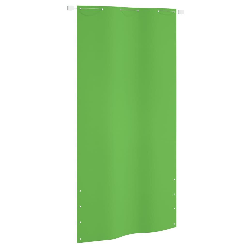 vidaXL rõdusirm, heleroheline, 120 x 240 cm, Oxfordi kangas цена и информация | Päikesevarjud, markiisid ja alused | kaup24.ee