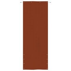 vidaXL rõdusirm, terrakota, 80 x 240 cm, Oxfordi kangas цена и информация | Зонты, маркизы, стойки | kaup24.ee