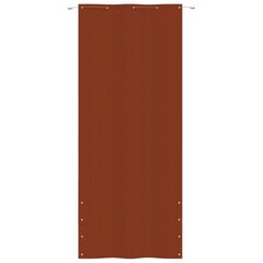 vidaXL rõdusirm, terrakota, 100 x 240 cm, Oxfordi kangas hind ja info | Päikesevarjud, markiisid ja alused | kaup24.ee