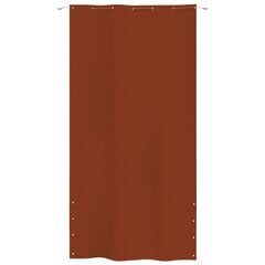 vidaXL rõdusirm, terrakota, 140 x 240 cm, Oxfordi kangas цена и информация | Зонты, маркизы, стойки | kaup24.ee