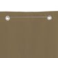 vidaXL rõdusirm, pruunikas, 160x240 cm, oxford-kangas hind ja info | Päikesevarjud, markiisid ja alused | kaup24.ee