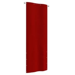 vidaXL rõdusirm, punane, 80 x 240 cm, Oxfordi kangas hind ja info | Päikesevarjud, markiisid ja alused | kaup24.ee