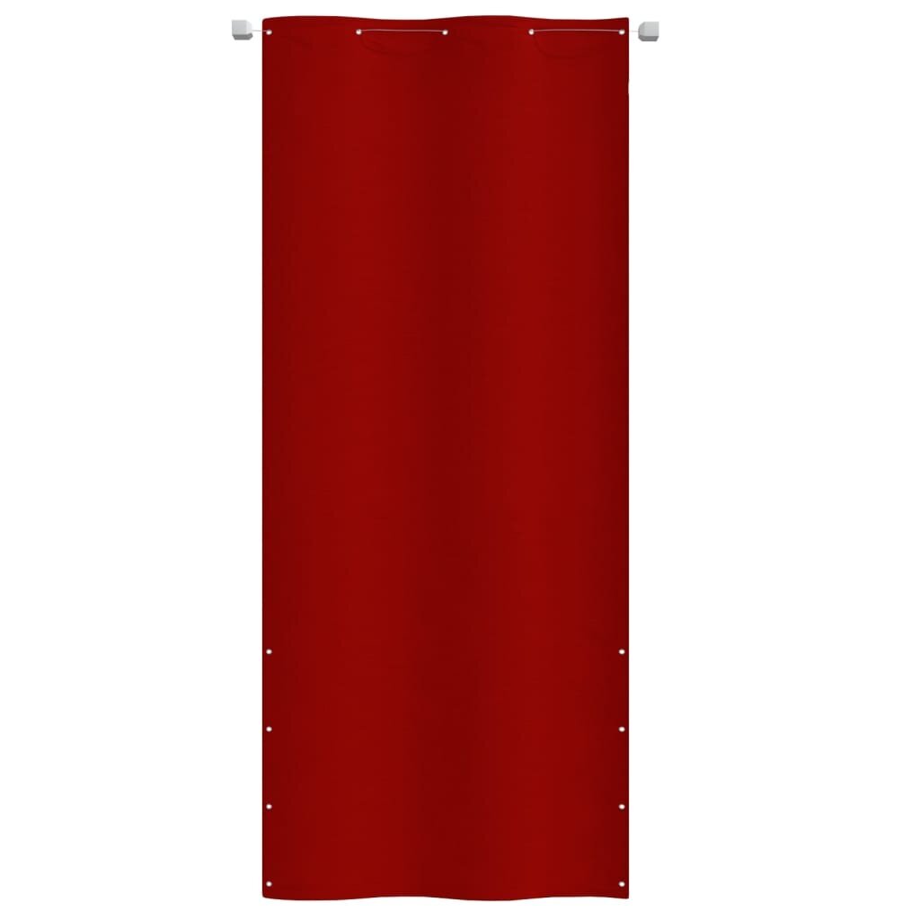 vidaXL rõdusirm, punane, 100 x 240 cm, Oxfordi kangas hind ja info | Päikesevarjud, markiisid ja alused | kaup24.ee