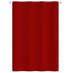 vidaXL rõdusirm, punane, 160 x 240 cm, Oxfordi kangas hind ja info | Päikesevarjud, markiisid ja alused | kaup24.ee