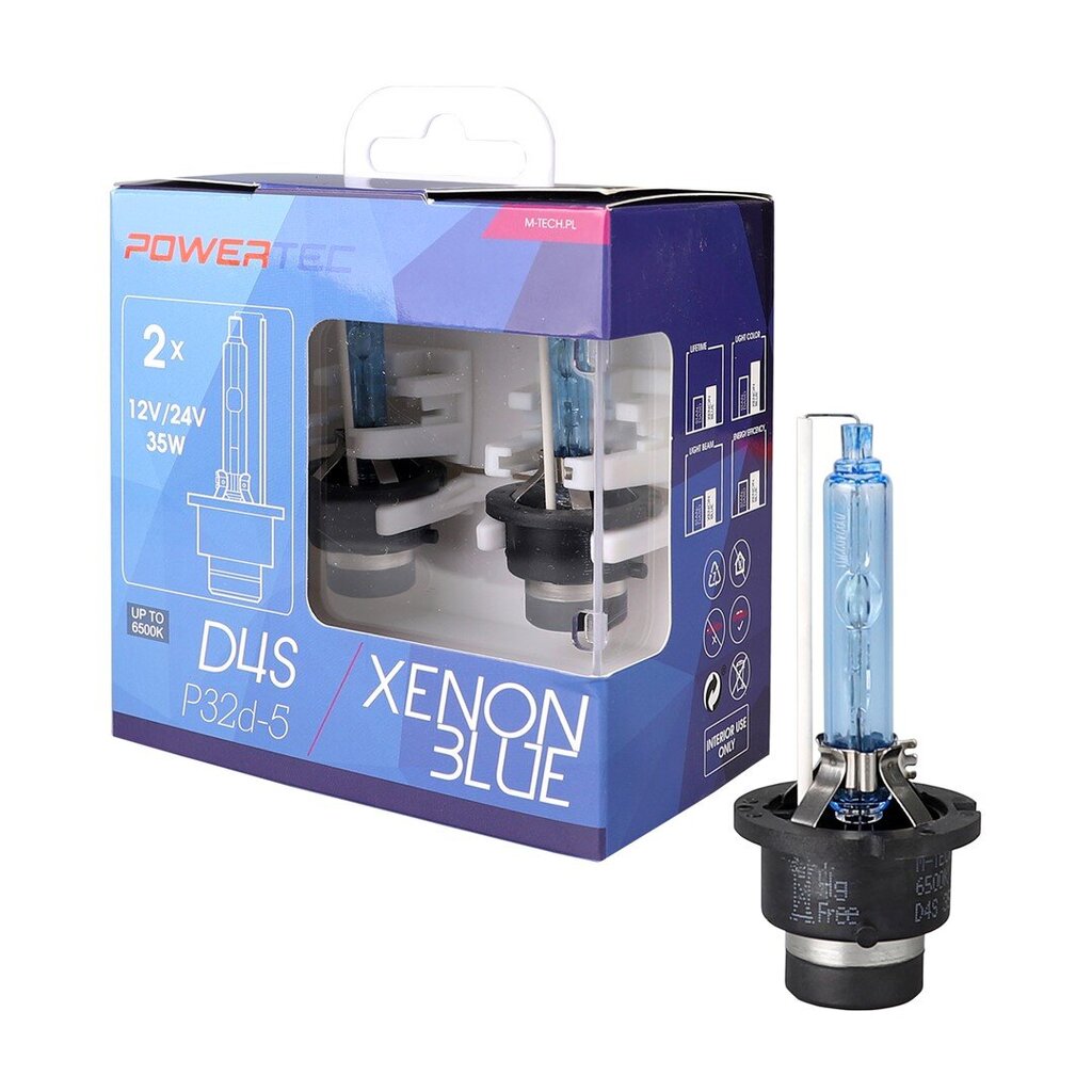 XENON pirn Powertec Xenon Blue D4S DUO hind ja info | Autopirnid | kaup24.ee