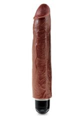 Vibreeriv dildo King Cock Stiffy 25,4 cm, pruun hind ja info | Dildod | kaup24.ee