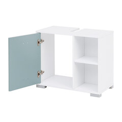 Шкаф под раковину Kimi, голубой / белый цена и информация | Шкафчики для ванной | kaup24.ee