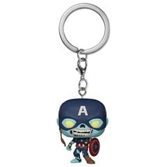 Funko POP! Keychain: Marvel: What If Zombie Captain America hind ja info | Fännitooted mänguritele | kaup24.ee