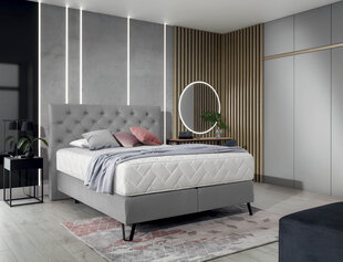 Кровать NORE Cortina, 160x200 см, светло-серый цвет цена и информация | Кровати | kaup24.ee