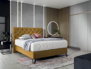 Кровать NORE Cortina, 140x200 см, желтый цвет цена и информация | Кровати | kaup24.ee