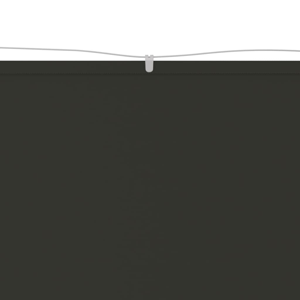vidaXL vertikaalne varikatus antratsiit 140x360 cm Oxfordi kangas цена и информация | Päikesevarjud, markiisid ja alused | kaup24.ee