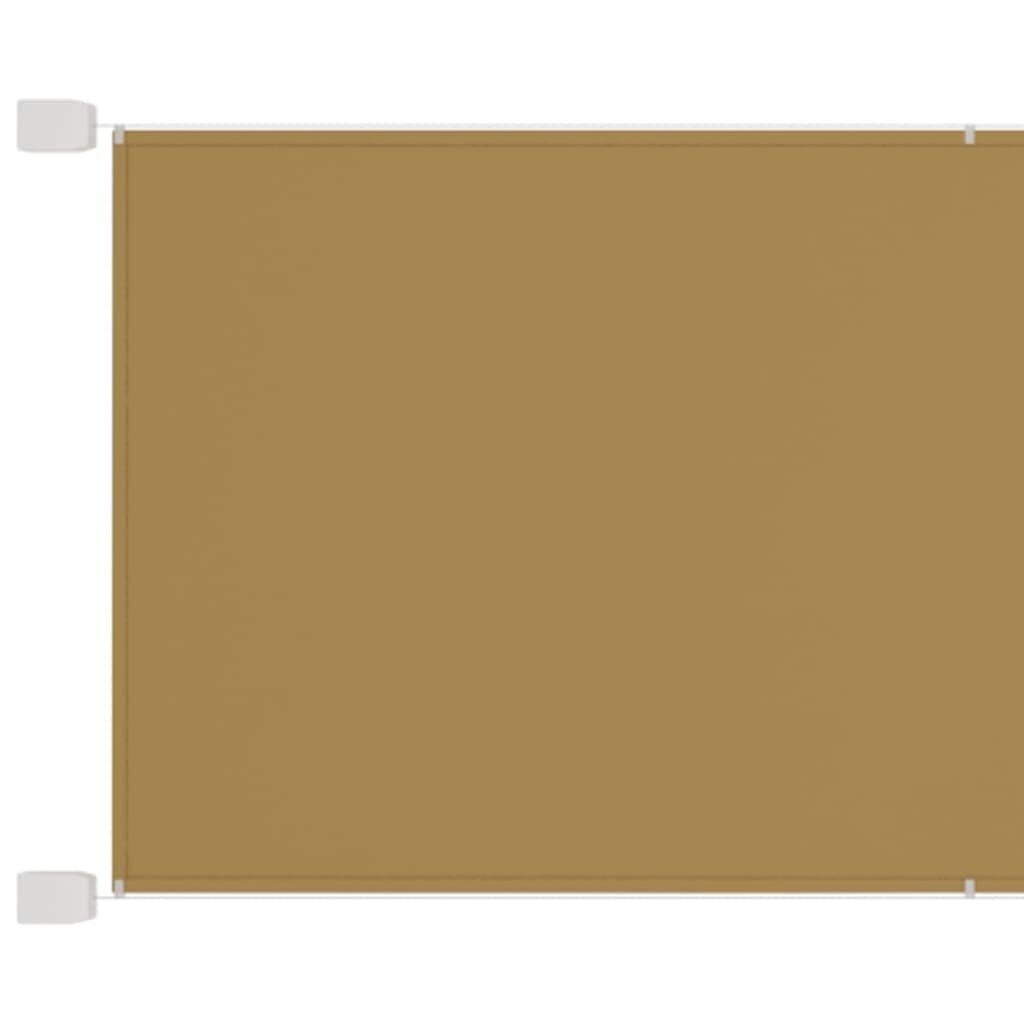 vidaXL vertikaalne varikatus, beež, 140 x 1000 cm, Oxfordi kangas hind ja info | Päikesevarjud, markiisid ja alused | kaup24.ee