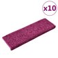 vidaXL trepimatid 10 tk, 65 x 25 cm, violetne цена и информация | Vaibad | kaup24.ee