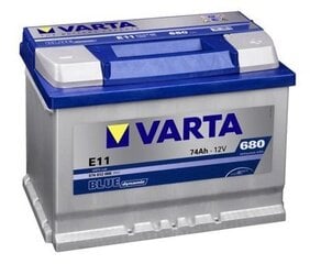 Аккумулятор VARTA BLUE 74AH 680A E11 цена и информация | Аккумуляторы | kaup24.ee