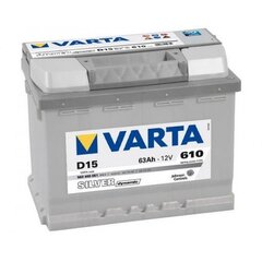 Аккумулятор VARTA SILVER 63AH 610A D15 цена и информация | Батареи | kaup24.ee