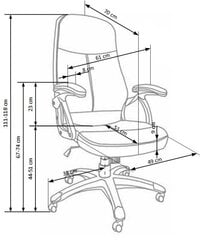 Kontoritool Edison, must hind ja info | Kontoritoolid | kaup24.ee