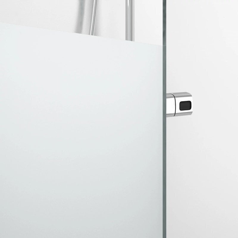 Poolringikujuline dušikabiin IDO Showerama 10-4 80X80, osaliselt mattklaas hind ja info | Dušikabiinid | kaup24.ee