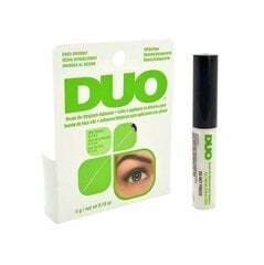 Профессиональный клей для накладных ресниц DUO Clear Brush On Ardell Duo Striplash Adhesive, 5 г цена и информация | Накладные ресницы, керлеры | kaup24.ee