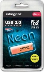 Integral Neon 64GB USB 3.0 цена и информация | USB накопители | kaup24.ee