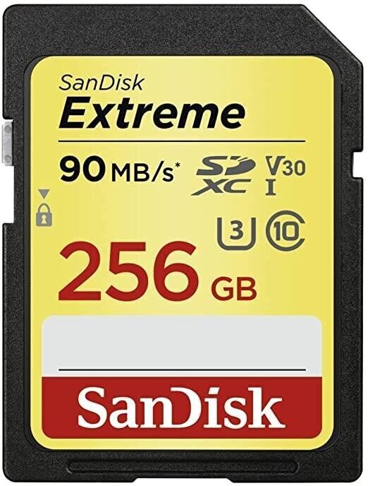 SanDisk Extreme 256GB UHS-1/SDSDXVV-256G-GNCIN hind ja info | Mobiiltelefonide mälukaardid | kaup24.ee