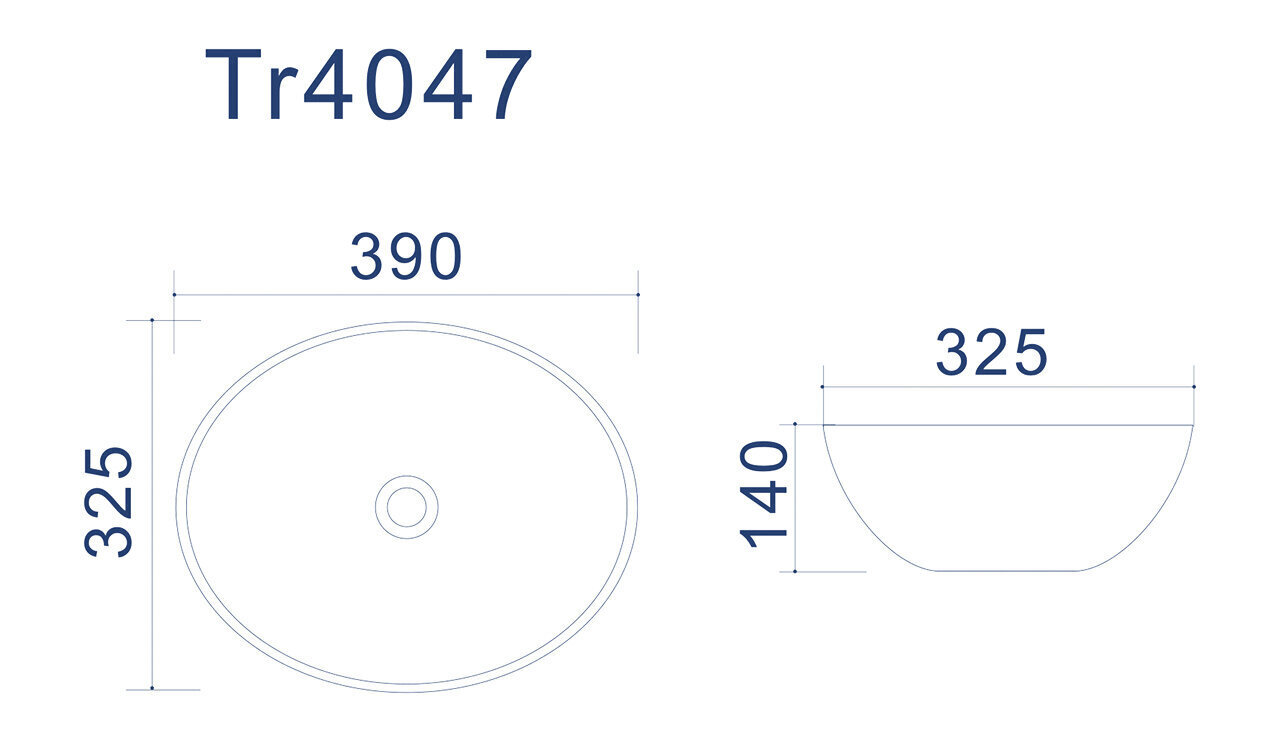Valamu ALMA 390 x 325 x 140 mm hind ja info | Kraanikausid, valamud | kaup24.ee