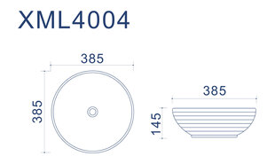 Valamu CLEO kollane 385 x 385 x 145 mm hind ja info | Kraanikausid, valamud | kaup24.ee