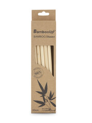 Bamboo-Up соломинки с щеткой N10 цена и информация | Праздничная одноразовая посуда | kaup24.ee