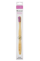 Bamboo-Up зубная щетка для взрослых, цветная, мягкая цена и информация | Для ухода за зубами | kaup24.ee