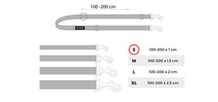 Amiplay reguleeritav jalutusrihm 6 in 1 Reflective, S, roosa hind ja info | Koerte jalutusrihmad | kaup24.ee