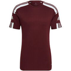 Meeste lühikeste varrukatega pluus Adidas Squadra 21 Jersey GN8091, burgundia värv hind ja info | Jalgpalli varustus ja riided | kaup24.ee