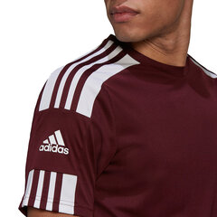 Meeste lühikeste varrukatega pluus Adidas Squadra 21 Jersey GN8091, burgundia värv hind ja info | Jalgpalli varustus ja riided | kaup24.ee