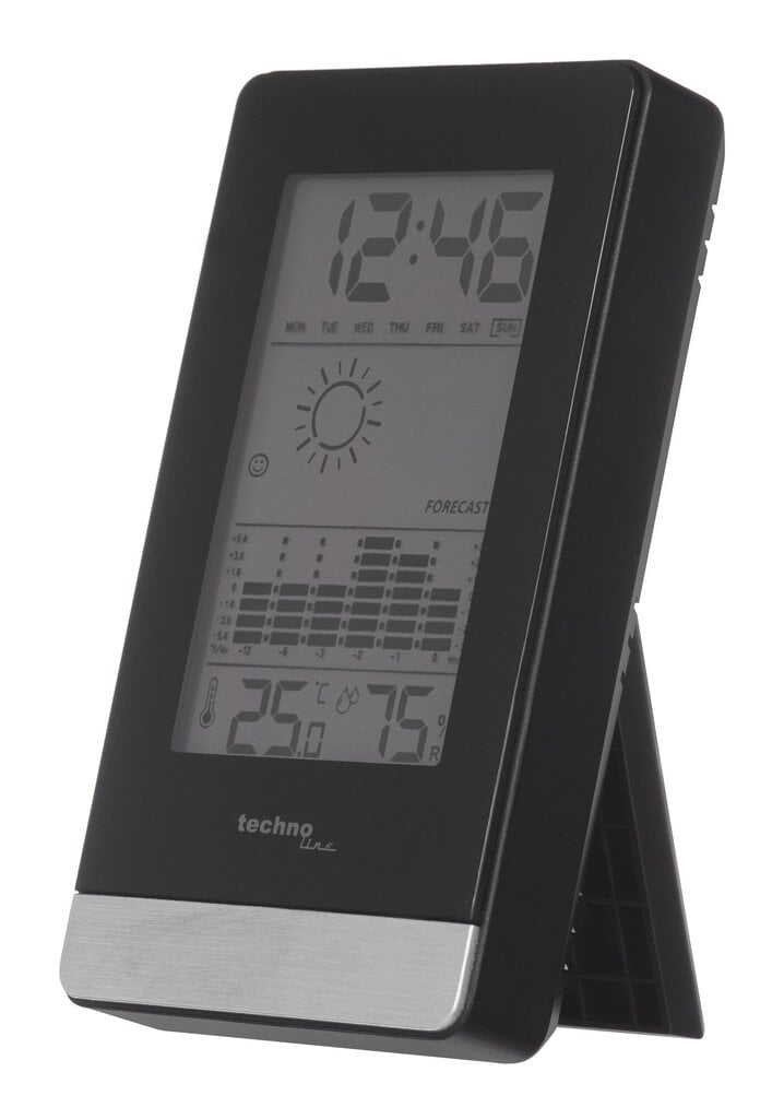 Technoline WS 9125 digital weather station Black, Silver цена и информация | Ilmajaamad, termomeetrid | kaup24.ee