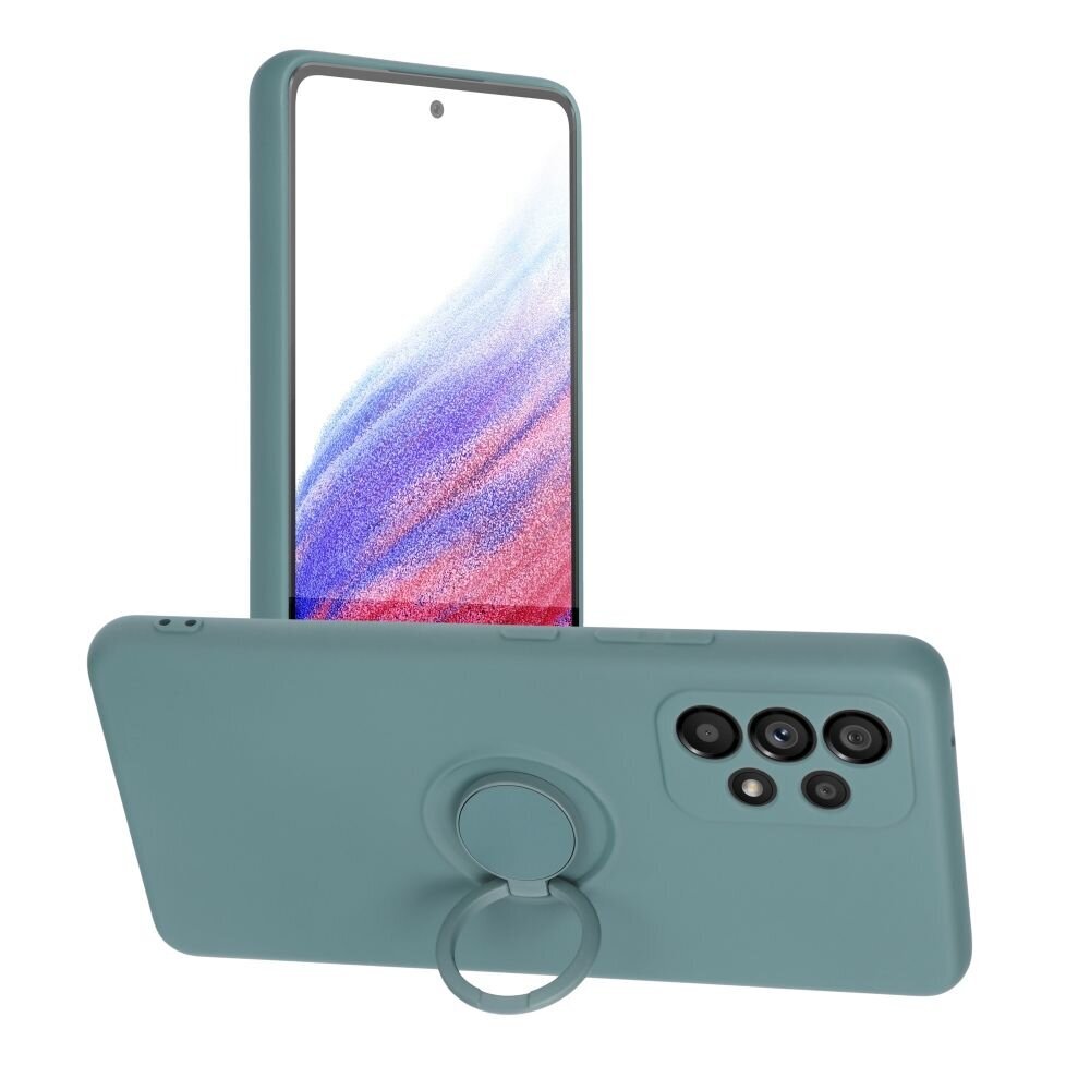 Telefoniümbris Forcell SILICONE RING - SAMSUNG Galaxy A13 4G roheline цена и информация | Telefoni kaaned, ümbrised | kaup24.ee