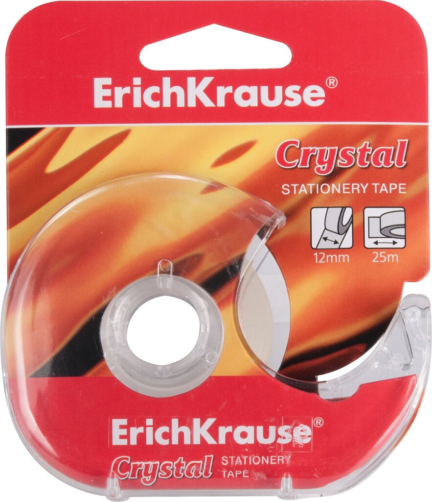 Kleeplint hoidjaga ErichKrause® Crystal, 12mm x 25m hind ja info | Kirjatarbed | kaup24.ee