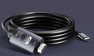 Adapterkaabel USB-C 3.1 Tüüp C to HDMI 4K MHL 200cm hind ja info | USB jagajad, adapterid | kaup24.ee