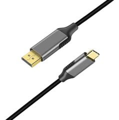 USB-C DisplayPort kaabel 4K 60Hz Mac Macbook Th 3.0 цена и информация | Кабели и провода | kaup24.ee