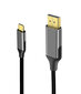 USB-C DisplayPort kaabel 4K 60Hz Mac Macbook Th 3.0 hind ja info | Kaablid ja juhtmed | kaup24.ee