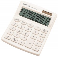 Калькулятор Citizen SDC812NRWHE, белый цена и информация | Канцелярские товары | kaup24.ee