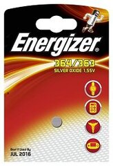 Patarei Energizer 364/363 kella AG1, G1, LR621, 164 hind ja info | Energizer Autokaubad | kaup24.ee