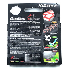 Mr.Lacy Goalies lapikud kingapaelad jalgpalli jalanõudele, must/oranž, 125 cm hind ja info | Rõivaste ja jalatsite hooldus | kaup24.ee