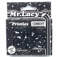 Mr.Lacy Printies lapikud kingapaelad, must valgete täppidega, 130 cm hind ja info | Rõivaste ja jalatsite hooldus | kaup24.ee