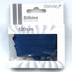 Mr.Lacy Silkies плоский шнур, синий шелковый, 120 см цена и информация | Уход за одеждой и обувью | kaup24.ee