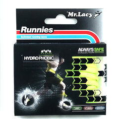 Mr.Lacy Runnies Hydrophobic ümarad kingapaelad, neoonkollane, 120 cm hind ja info | Rõivaste ja jalatsite hooldus | kaup24.ee
